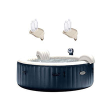 Intex 28409E PureSpa 6 Person Inflatable Portable Heated Hot Tub Spa 85-inch x 28-inch 170 Bubble Jets - 2 Pack