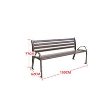 GVBNOTT Porch Chairs Garden Bench Outdoor Simple Bench with Backrest Park Bench, Sturdy Metal Frame and Seat, Modern Outdoor Lounge Chair for Garden, Patio, Backyard Outdoor Bench Garden B