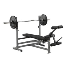 Body-Solid PowerCenter Olympic Bench - Versatile Weight Bench with Squat Rack, Bench Press Rack, and Leg Developer