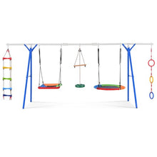 PRODC 5-in-1 Outdoor Toddler Swing Set with Steel Frame