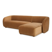 Moe's Home Collection Faye Sectional Fabric Brown