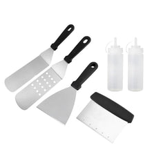 OEKFVCHVZ Stainless Steel Barbecue Tools 12 Piece Set Cooking Shovel Iron Plate