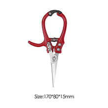 MVNOIRE Labor-saving Garden Scissors With Safety Buckle Stainless Steel Spring Fruit Tree Pruning Shears Bonsai Grafting Pruners