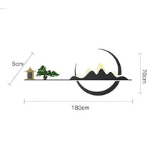 HEAIQI Outdoor Wall Light Chinese Style Outdoor Villa Garden Wall Decorative Lamp, Solar Terrace Courtyard Exterior Outdoor Night Light