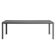 Modway Tahoe Extendable Outdoor Patio Dining Table for 6-8 People in Gray
