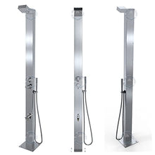 No Worries Products Bondi Silver ADA 316 Marine Grade Stainless Steel Outdoor Shower Panel Brushed Stainless Steel