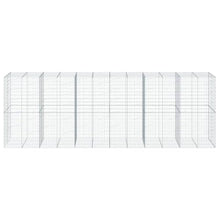 Coespram Large Galvanized Outdoor Gabion Basket Planter Box 39.4"x236.2"x78.7", 1800 kg Load Rustic Raised Garden Bed for Retaining Wall, Porch & Patio Flower Bed