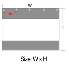 Outdoor Curtains Waterproof Tarp Pavilion Balcony Curtains PVC Transparent with Perforations Can be Customized (Color : Gray Size : 5x6.5m) (Gray 2.5x5m)