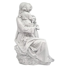 Design Toscano He Loves the Little Children Indoor/Outdoor Holy Religious Garden Statue, 28 Inches High, Cast Stone Resin, Antique Stone Finish
