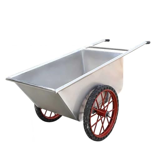 ELUKHT Heavy-Duty Stainless Steel Garden Cart Utility Transport Wheelbarrow for Gardening Beach Shopping Camping Sports -& Versatile Outdoor Solution