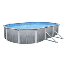 Blue Wave NB2624 Martinique 15' x 30' Oval 52" Steel Pool in Blue Gray