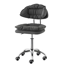 TEMKIN Bar Stools 360° Swivel Barstool Chairs with Back Adjustable Height Bar Chairs Modern Pub Kitchen Counter Height Patio Seating Steel Bistro Pub Chairs (Color : Black, Size : 43 * 77~90cm)