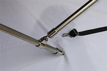 SBU Light Grey Stainless Steel 3-Bow Bimini Top for Yamaha Exciter 135 SE (1998-1999)