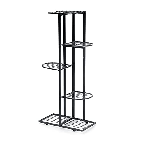 ZOCWJK Plant standPlant Stand Plant Stand/Plant Display 5 Tier Iron Craft Bookshelf Plant Shelf Display Shelf Home or Outdoor, Yard, Garden, Patio, Balcony, Flower Stand, Flower,