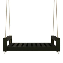 Amish Casual The Lancaster Amish Crafted Porch Daybed Swing, Made in The USA from Kiln Dried Pine (5 Foot, Black Paint)