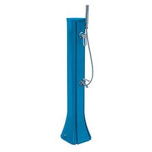 Formidra - Happy Go 23L Solar Shower - DS-HG142BL - HD Solar Shower with Removable Hand Shower, Mixer Tap and Feet, Compact and Functional, Blue, 26 x 29 x 120 cm