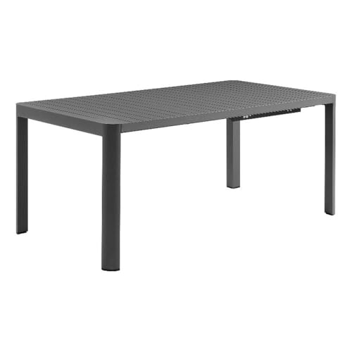 Modway Tahoe Extendable Outdoor Patio Dining Table for 6-8 People in Gray