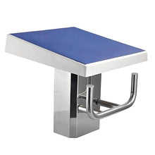 DLYZAYE Diving Board Professional Heavy Duty,One Step Diving Starting Block,Stainless Pool Jumping Platform,Swimming Competition Divies with Handle,15°Inclined,Swim Special