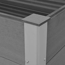 ZEYUAN Garden Raised Bed Planter Box 59.1"x39.4"x35.8" Gray