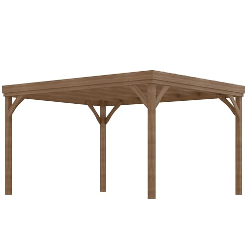Wood Pergola Kit - Rustic Garden Shade Structure