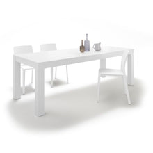 Mobili Fiver, Rachele Extendable Dining Table, 63(89) x35 in, Ashwood White, for 6-8 People, Expandable Dining Table for Kitchen, Living Room, Italian Furniture