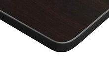 Regency Height Adjustable Square Classroom Table 36" Darkest Brown