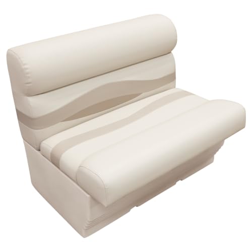 RestorePontoon Pontoon Boat Seat Group 43" Stone/Khaki Platinum/Cobalt/Navy Blue