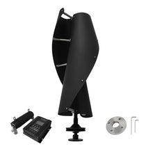 Wind Turbines，10000W No Noise Vertical Magnetic Levitation Upright Wind Turbine, 12V 24V 48V for Home Use Vertical Axle Wind Turbine(Black,12V)