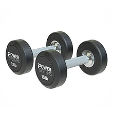 Power Systems ProStyle Round Rubber Dumbbell Pairs 95 Black
