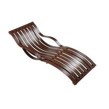 Pemberly Row Modern Anodized Aluminum Patio Lounger, 79 in x 24 in x 32 in, Espresso Finish, All-Weather Frame, Fade-Resistant, Durable Outdoor Furniture for Pool or Patio Use