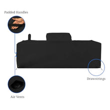 Covers & all Outdoor Kitchen Island Cover, Customize Left Right & Straight Shapes,12 Oz Waterproof UV & Weather Resistant Patio BBQ Grill Island protector with Handles Air Vents (Black)