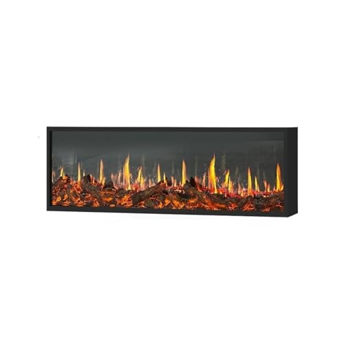 Atomized Fireplace Fireplace Realistic Flame Recessed Ultra-Thin Decorative Fireplace One-piece Molded Fireplace Household(Large)