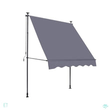 OROTLECT Outdoor Sun Shade Cover With UV Protection – 100% Polyester Made Outdoor Canopy Adjustable Patio Door Window Awning Canopy Sun Shade Curtain For Backyard,Gray