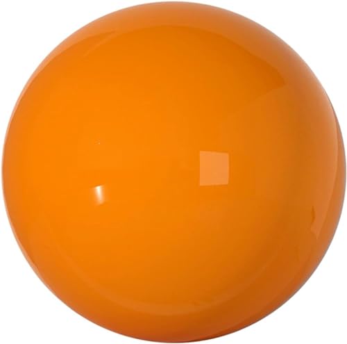 mirror finish garden ball,gazing balls, Garden Gazing Ball,Orange Gazing Ball,Stainless Steel Hollow Ball,Reflective Smooth Sphere for Garden Ornament,Size Optional (Color : Orange) ( Color : Orange