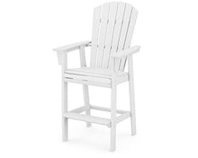 POLYWOOD® Nautical Curveback Adirondack Bar Chair in White