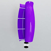 OLONETO 1200W-2000W Vertical Axis New Energy Tulip Wind Turbine 12V/24V Breeze Start Power Generation System Wind and Solar Complementary Power Supply System (Color : Purple, Size : 1200W)