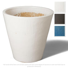Emissary 26in White Stoneware Round Planter