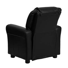 Personalized by DG Custom Graphics Kids Recliner with Cup Holder and Name Black