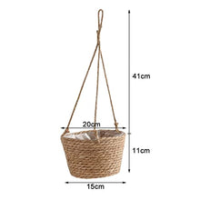 SDREYKUF Garden Pots Planters Indoors Weaving Flower Hanging Basket Plant Hanger for Plants Home Balcony Decoration