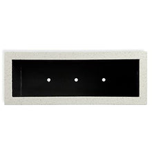 PolyStone Milan Modern Outdoor/Indoor Rectangular Trough Planter - 46" x 17" x 19" H - Lightweight Weather Resistant Stone-Look Resin Planter - Commercial & Residential - White Granite