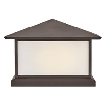 Hinkley Walter Large Pier Mount Lantern, Low Voltage Textured Oil Rubbed Bronze