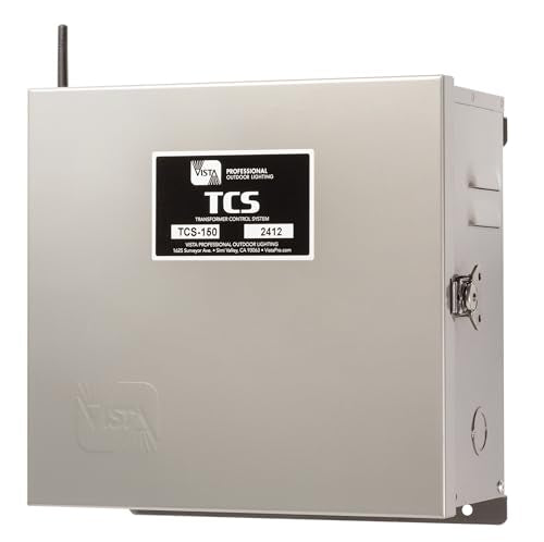 Vista Professional Outdoor Lighting TCS Series Transfomer Control System 150 Watt 4 Zone Terminals Designed for WiFi Enabled Smart Fixtures/Lamps TCS-150