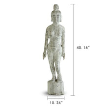 Artissance Acupuncture Female Figure Model Antique White 40" H