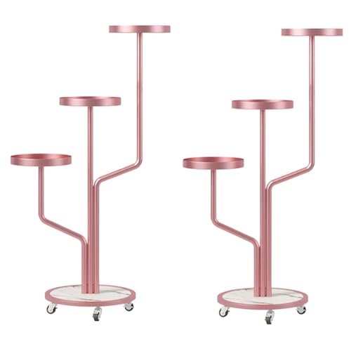 Plant Stand Indoor 3 Tier Metal Flower Rack Outdoor Tiered Plant Shelf With Wheel For Multiple Plants Potted Ladder Modern Plant Holder Nordic Creative Plant Pot Stand For Window Garden Balcony