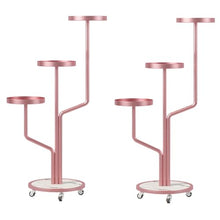 Plant Stand Indoor 3 Tier Metal Flower Rack Outdoor Tiered Plant Shelf With Wheel For Multiple Plants Potted Ladder Modern Plant Holder Nordic Creative Plant Pot Stand For Window Garden Balcony