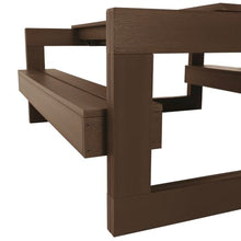 highwood Monroe Modern Picnic Table, Weathered Acorn