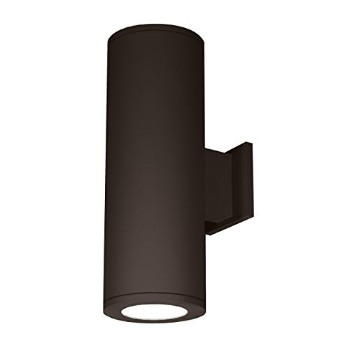 WAC Lighting DS-WD08-N30S-BZ Tube Architectural 8" LED Up & Down Wall Light Straight Narrow Beam 3000K, Bronze