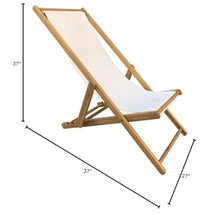 D-Art Collection Teak Wood Sling Chair