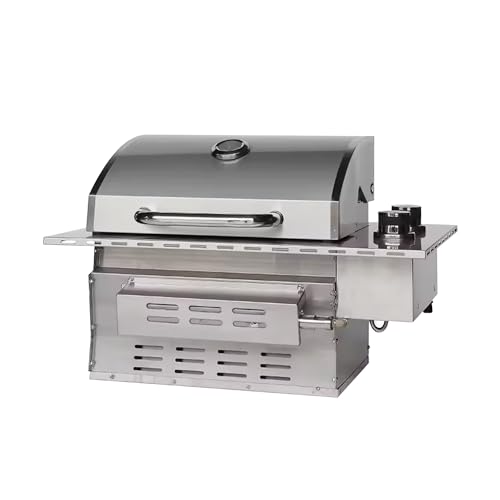 CHALEUR 27" Smokeless Gas Grill - 2-Burner 17000BTU Built In Gas Grill & Built In Grill Head - Premium 304 Stainless Steel Drop In Grills for Outdoor Kitchens & Indoor Drop In Grill (Propane)