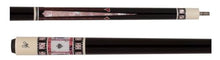 Meucci Casino Series Pool Cue White Stain/Pink Paua